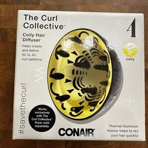 Conair The Curl Collective Coily Hair Diffuser 4Coily 3c To 4c Curl Patterns